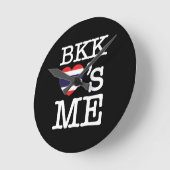 BKK LOVE'S ME ラウンド壁時計 (傾斜)