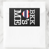BKK LOVE'S ME 長方形シール (バッグ)