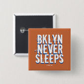 BKLYN NEVER SLEEPS (variant) - A MisterP Button 缶バッジ (正面&裏面)