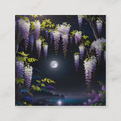 blと日本の共に静かな藤の木 スクエア名刺 (正面)