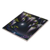 blと日本の共に静かな藤の木 タイル (側面)