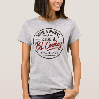 BLカウボーイに乗れ 馬を救え Tシャツ