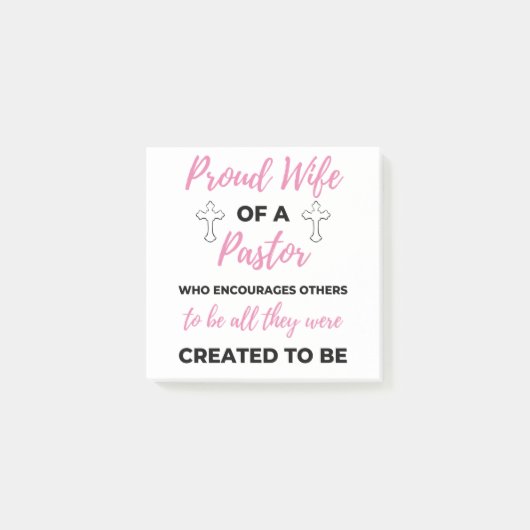 Bl誇りを持ったを奨励する牧師の妻 ポストイット (正面)
