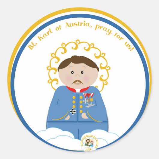 bl.オーストリアのカール ラウンドシール (正面)