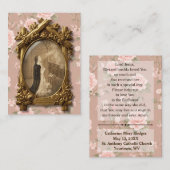 Bl. Imelda First Holy Communion Remembrance Card 名刺 (正面/裏面)