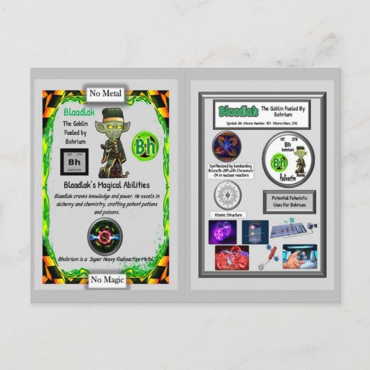 Blaadlak Presents Bohrium Trading Card ポストカード (正面)