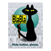 BlaBlaサインのバッドブギー面白ポスター