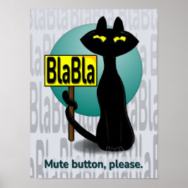 BlaBlaサインのバッドブギー面白ポスター ポスター