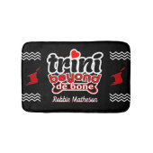 BLACKの名前と愛国的なトリニBEYOND BONE バスマット (正面)