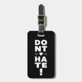 BLACKを憎まない ラゲッジタグ (正面縦)