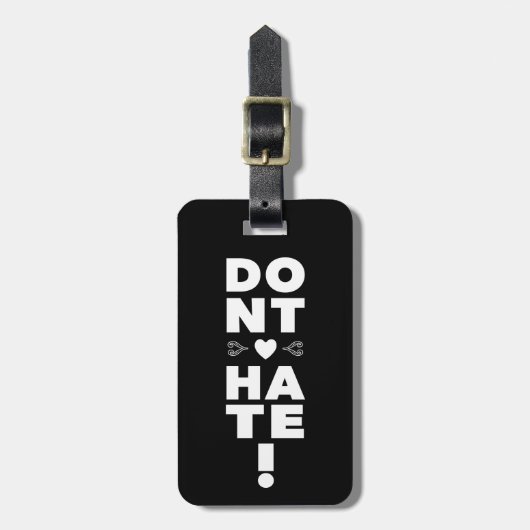 BLACKを憎まない ラゲッジタグ (正面縦)