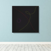 Black キャンバスプリント (インサイチュ (ウッドフロア))