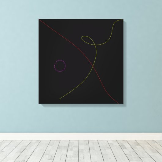 Black キャンバスプリント (インサイチュ (ウッドフロア))