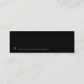 Black 001のクリスマスツリー – ブックマーク スキニー名刺 (裏面)