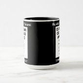 Black 4:6 Portrait Frame 2 x Photo Custom Combo マグカップ (中央)