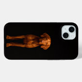 Black 4 Luxe、敏捷なヴィズラ犬 iPhone 15 Plus Case-Mate iPhoneケース (裏面 (横))