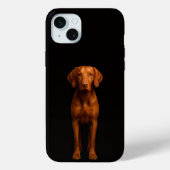Black 4 Luxe, Agile Vizsla Dog iPhone 15 Plus Case-Mate iPhoneケース (裏面)