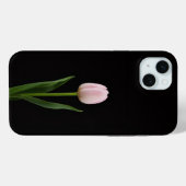 Black 4 Luxe, Blush Pink Tulip iPhone 15 Plus Case-Mate iPhoneケース (裏面 (横))