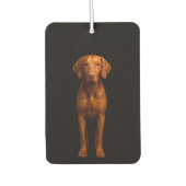 Black 4 Luxe Car Air Fresheners, Agile Vizsla Dog カーエアーフレッシュナー (正面)