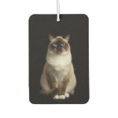 Black 4 Luxe Car Air Fresheners, Birmanese Cat カーエアーフレッシュナー (正面)