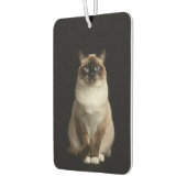 Black 4 Luxe Car Air Fresheners, Birmanese Cat カーエアーフレッシュナー (左)