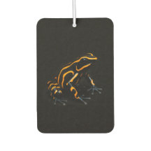 Black 4 Luxe Car Air Fresheners, Black Orange Frog