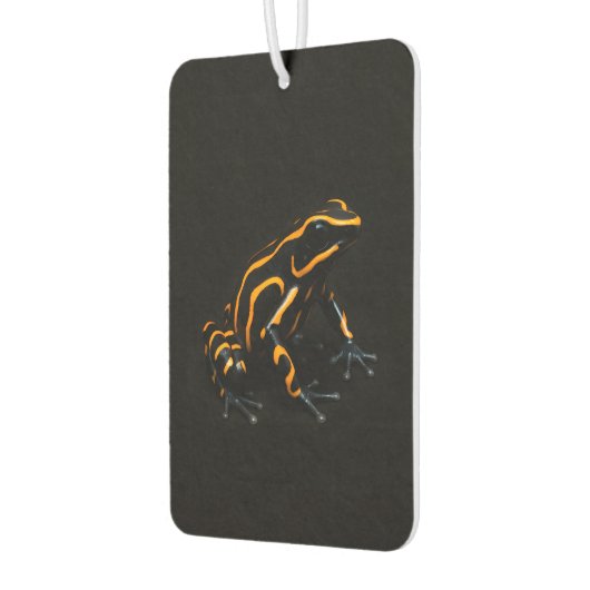 Black 4 Luxe Car Air Fresheners, Black Orange Frog カーエアーフレッシュナー (左)