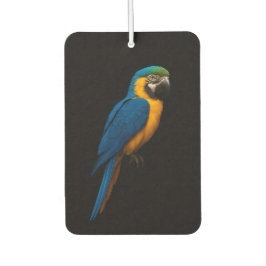 Black 4 Luxe Car Air Fresheners, Blue Yellow Macaw カーエアーフレッシュナー