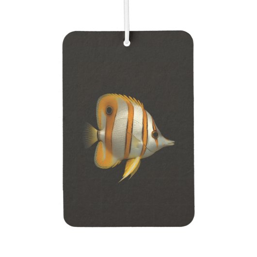 Black 4 Luxe Car Air Fresheners, Butterflyfish カーエアーフレッシュナー (正面)