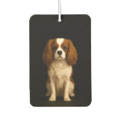 Black 4 Luxe Car Air Fresheners Cavalier Spaniel カーエアーフレッシュナー (正面)