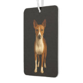 Black 4 Luxe Car Air Fresheners, Classy Basenji  カーエアーフレッシュナー (左)