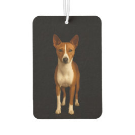Black 4 Luxe Car Air Fresheners, Classy Basenji  カーエアーフレッシュナー