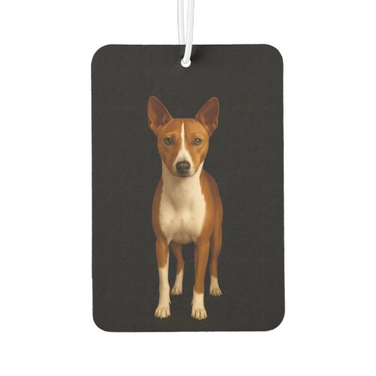 Black 4 Luxe Car Air Fresheners, Classy Basenji  カーエアーフレッシュナー (裏面)