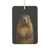 Black 4 Luxe Car Air Fresheners, Fluffy Marmot カーエアーフレッシュナー (正面)