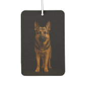 Black 4 Luxe Car Air Fresheners, German Shepherd カーエアーフレッシュナー (正面)