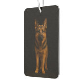Black 4 Luxe Car Air Fresheners, German Shepherd カーエアーフレッシュナー (左)
