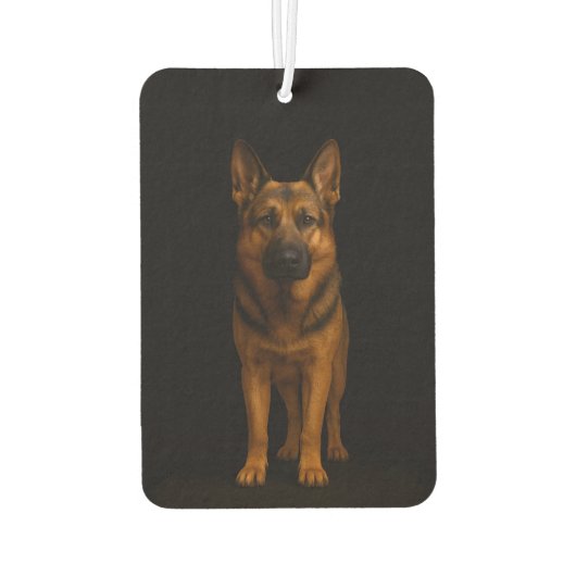 Black 4 Luxe Car Air Fresheners, German Shepherd カーエアーフレッシュナー (裏面)