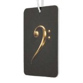 Black 4 Luxe Car Air Fresheners Golden Bass Clef カーエアーフレッシュナー (左)