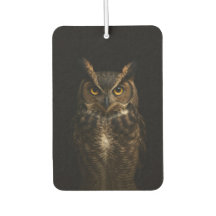 Black 4 Luxe Car Air Fresheners, Golden Eye Owl
