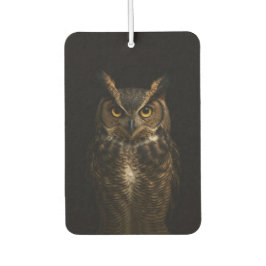 Black 4 Luxe Car Air Fresheners, Golden Eye Owl カーエアーフレッシュナー