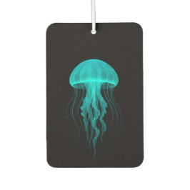 Black 4 Luxe Car Air Fresheners, Green Jellyfish カーエアーフレッシュナー
