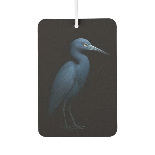 Black 4 Luxe Car Air Fresheners, Little Blue Heron カーエアーフレッシュナー (正面)