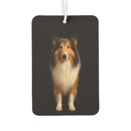 Black 4 Luxe Car Air Fresheners, Loyal Collie Dog カーエアーフレッシュナー