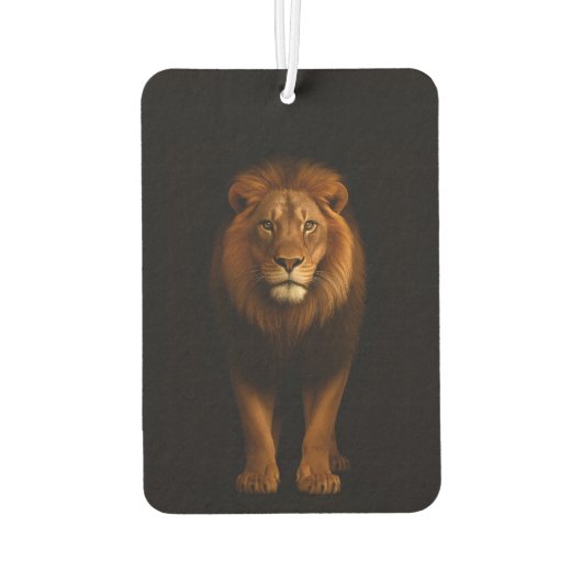 Black 4 Luxe Car Air Fresheners, Majestic Lion カーエアーフレッシュナー (裏面)