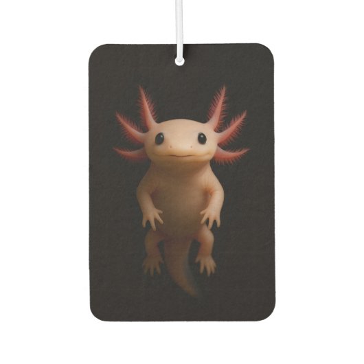 Black 4 Luxe Car Air Fresheners, Mexican Axolotl カーエアーフレッシュナー (正面)