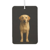 Black 4 Luxe Car Air Fresheners Minimal Labrador カーエアーフレッシュナー (正面)