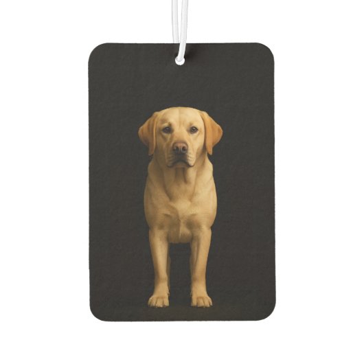 Black 4 Luxe Car Air Fresheners Minimal Labrador カーエアーフレッシュナー (裏面)