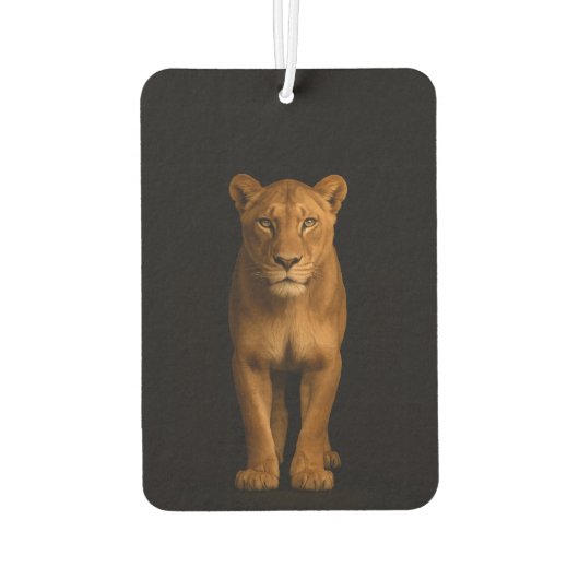 Black 4 Luxe Car Air Fresheners, Noble Lioness カーエアーフレッシュナー (裏面)