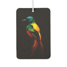 Black 4 Luxe Car Air Fresheners, Rainbow Bird