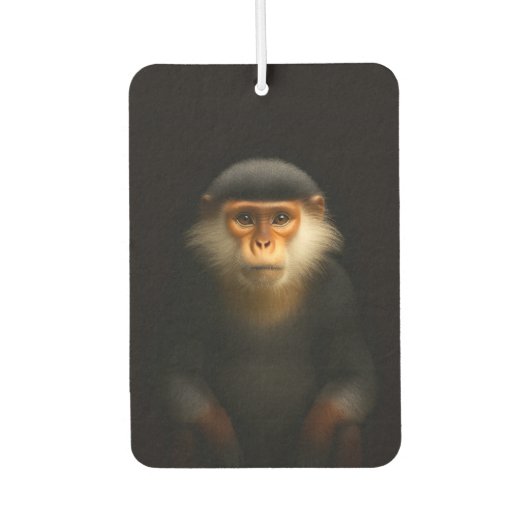 Black 4 Luxe Car Air Fresheners, Red Douc Langur カーエアーフレッシュナー (正面)